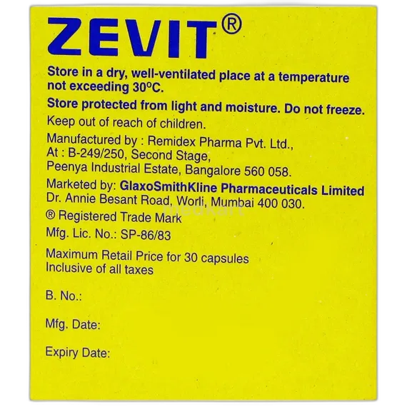 zevit capsule 30's